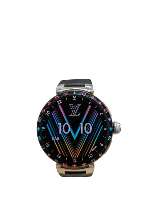 【LOUIS VUITTON】ルイヴィトン『タンブール ホライゾン ライトアップマットブラウン』QAD0 メンズ スマートウォッチ