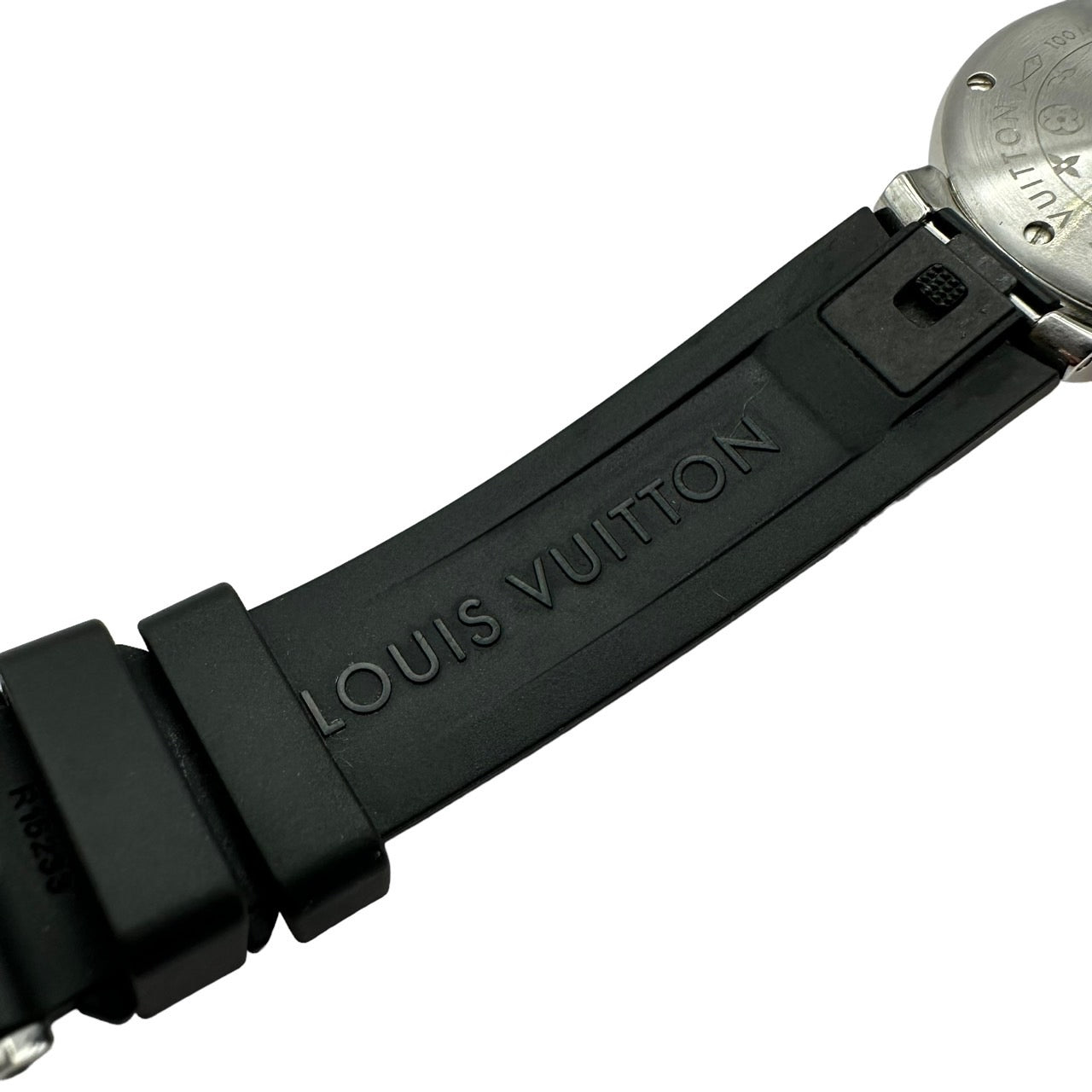 ルイ・ヴィトン LOUIS VUITTON Q1211 タンブール デイト クォーツ レディース 箱 替えベルト付き 稼働