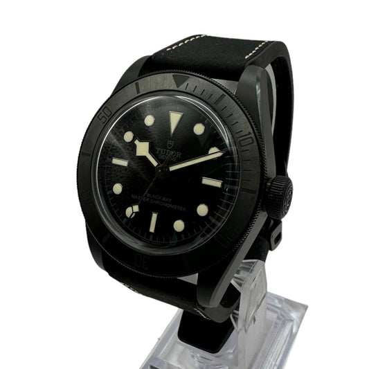 チューダー ブラックベイ ブラックセラミック 79210CNU ブラック 41mm 自動巻き 腕時計 箱 ギャラ 替えベルト