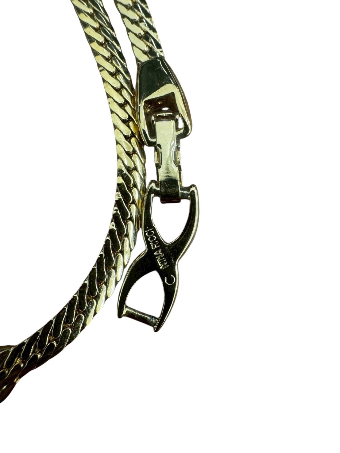 【NINA RICCI】ニナリッチ　ブレスレット　ゴールド　ラインストーン　アクセサリー