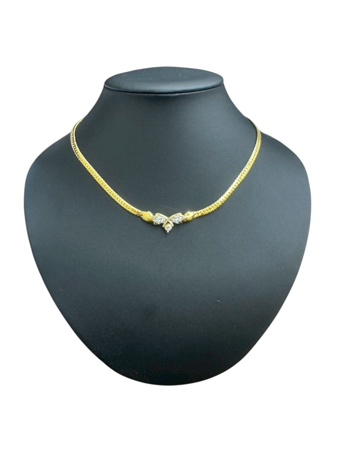 【NINA RICCI】ニナリッチ　ブレスレット　ゴールド　ラインストーン　アクセサリー