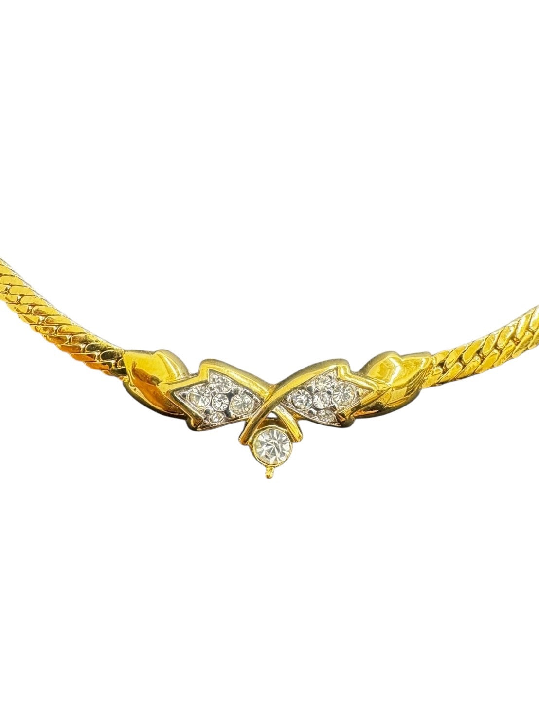 【NINA RICCI】ニナリッチ　ブレスレット　ゴールド　ラインストーン　アクセサリー