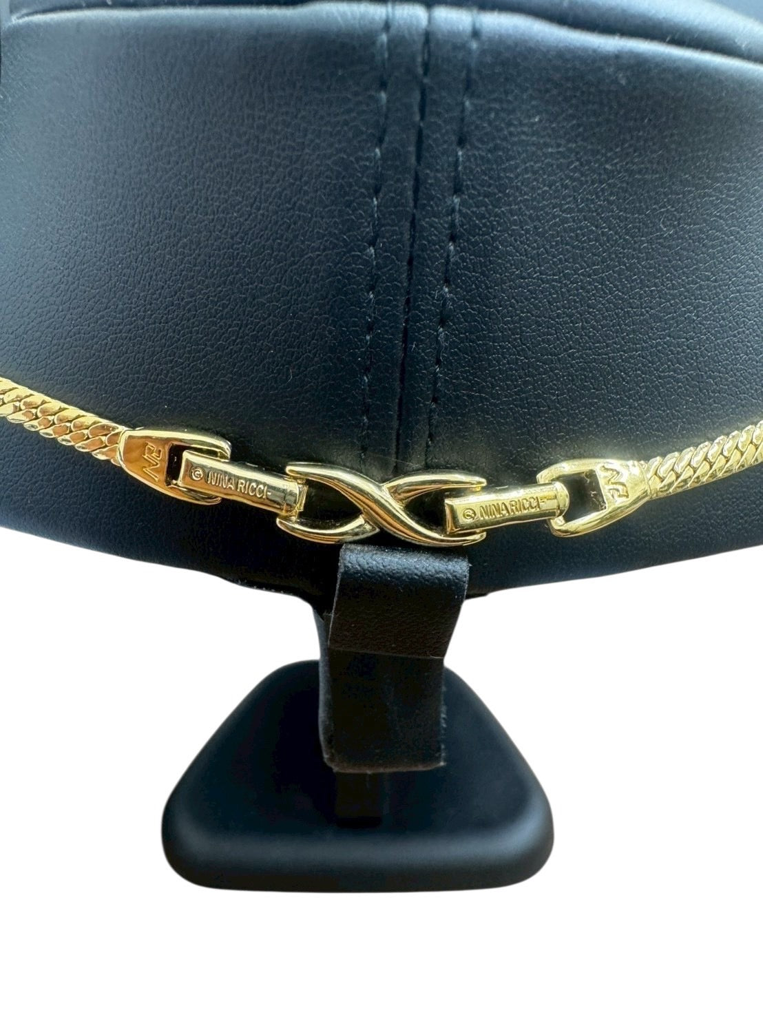 【NINA RICCI】ニナリッチ　ブレスレット　ゴールド　ラインストーン　アクセサリー