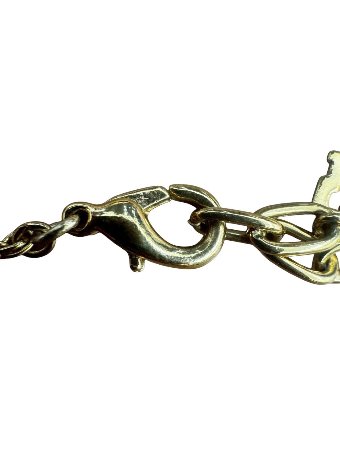 ニナリッチ　NINA RICCI　ネックレス　ラインストーン　ロゴ　ゴールド　アクセサリー